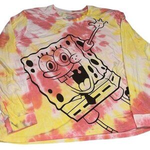 Nickelodeon SpongeBob SquarePants Tie-Dye Long Sleeve Shirt 3XL